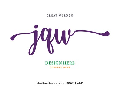 El logotipo de la inscripción JQW es sencillo, fácil de entender y autoritario