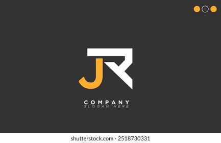  JR Alphabet letters Initials Monogram logo RJ, J and R