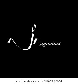 Jr handwritten logo for identity