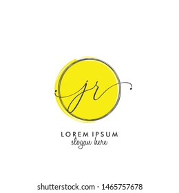 JR Initial beauty monogram logo vector