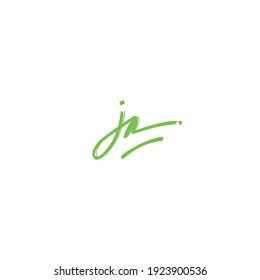 JR initial handwritten calligraphy, for monogram and logo