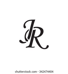 JR Initial Monogram Logo