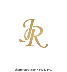 JR Initial Monogram Logo