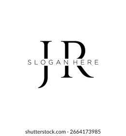JR Initial Monogramm Logo mit Business Style Design