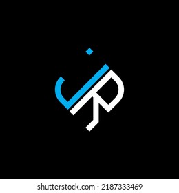 JR letter logo creative design with vector graphic