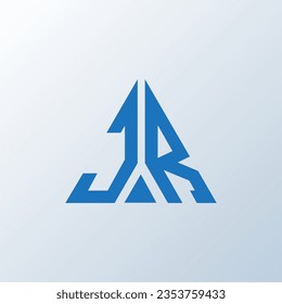 JR letter logo creative design. JR unique design.
