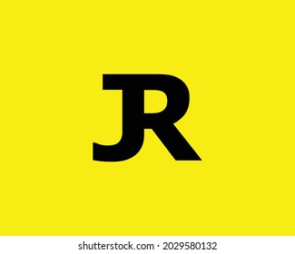 JR letter logo design vector template
