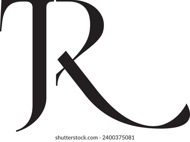 JR letter logo modern design