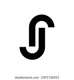 JR letter monogram logo icon design illustration