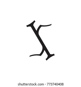JR letter or SI letter logo design vector