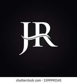JR letter Type Logo Design vector Template. Abstract Letter JR logo Design
