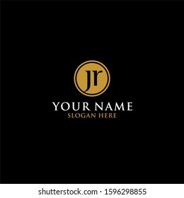 JR letter typography logo design. Luxury logo vector download.