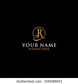 JR letter typography logo design. Luxury logo vector download.