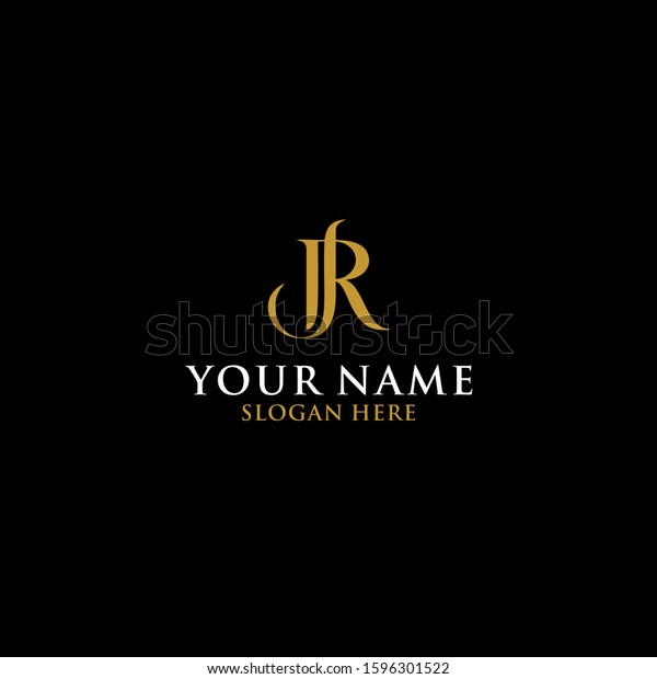 JR letter typography logo design. Luxury logo\
vector download.