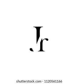 jr letter vector logo. j letter vector logo