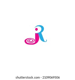 JR LOGO CREATIVE DESIGN WITH COLOURFULL AMAZING LOGO EPS VECTOR COMPLETE FILE.