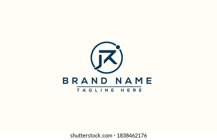JR Logo Design Template Vector Graphic Branding Element.