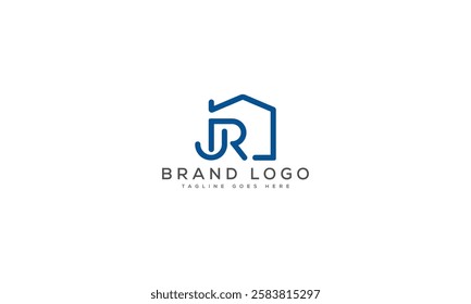 JR logo design vector template design for brand