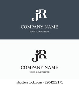 JR logo initial letter luxury royal logo. template symbol. modern golden luxury logo. abstract monogram vector letter mark brand fashion. icon  business monogram boutique font Clothing minimalist.