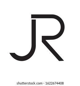 Jr Logo Letter Vector Illustration Stock Vector (Royalty Free ...