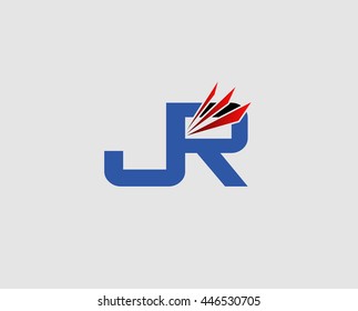 JR logo or signature started by j letter, modern two letter composition for initial
