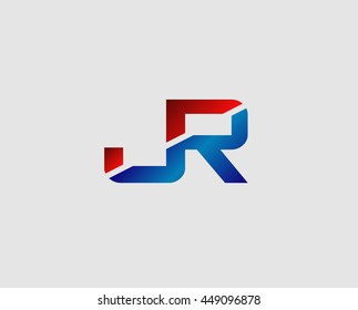 JR logo or signature started by j letter, modern two letter composition for initial

