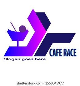 The JR logo for your cafe or restaurant name, is suitable for the cafe race concept