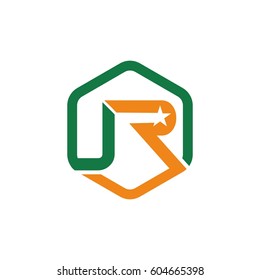 JR real estate initial logo design