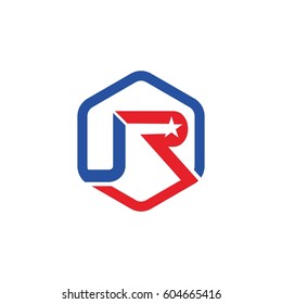 JR real estate initial logo design
