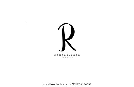 JR RJ Abstract initial monogram letter alphabet logo design