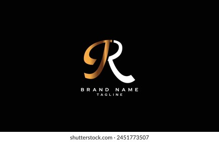 JR, RJ, Abstract initial monogram letter alphabet logo design