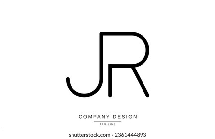 JR, RJ, Abstract Letters Logo Monogram