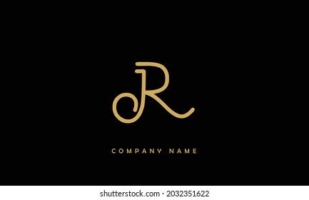 JR, RJ, Alphabets Letters Logo Monogram