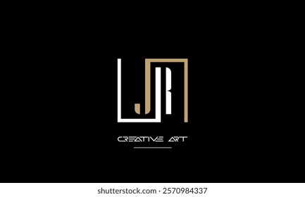 JR, RJ, J, R abstract letters logo monogram