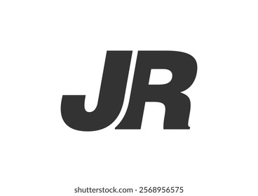 JR Techno Editable Font Logo For Corporate Branding. Bold, Futuristic Design With Unique Typographic Ideas. Minimal Custom Type And Dynamic Letter Variations For Promotion, Printing, And Book Titles