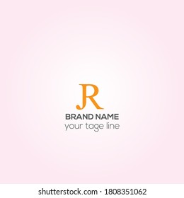 JR vector logo design, RJ Creative logo design