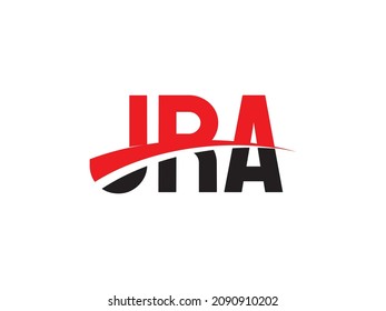 JRA Letter Initial Logo Design Vector Illustration