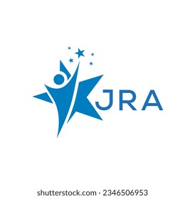 Logotipo de la carta JRA fondo blanco .JRA Diseño vectorial del logotipo de finanzas empresariales en el ilustrador .JRA diseño del logotipo de la letra para emprendedores y empresas.
