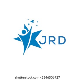 JRD Letter logo white background .JRD Business finance logo design vector image in illustrator .JRD letter logo design for entrepreneur and business.
