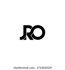 jro letter original monogram logo design