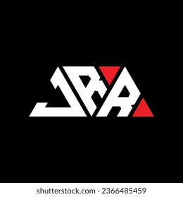 JRR triangle letter logo design with triangle shape. JRR triangle logo design monogram. JRR triangle vector logo template with red color. JRR triangular logo Simple, Elegant, and Luxurious design.