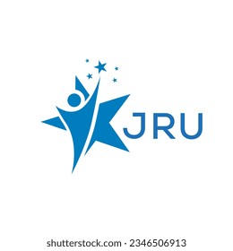 JRU Letter logo white background .JRU Business finance logo design vector image in illustrator .JRU letter logo design for entrepreneur and business.
