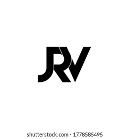 jrv letter original monogram logo design