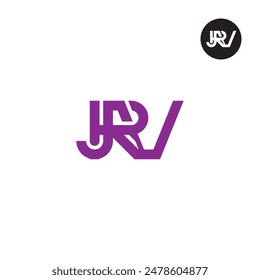 JRV-Logo-Buchstabe Monogramm Design