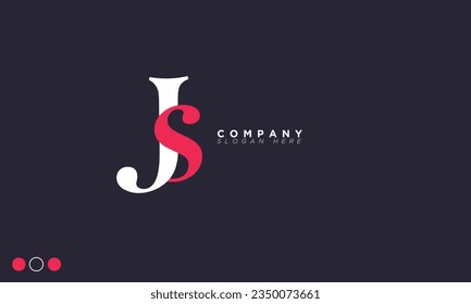 JS Alphabet letters Initials Monogram logo SJ, J and S