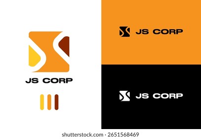 JS Corp Logo Variations Modern Branding Identity