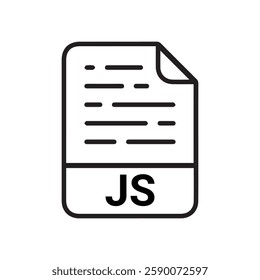 JS File Format Vector Icon Design. JavaScript Icon