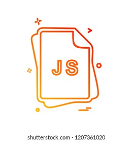 JS file type icon design vector