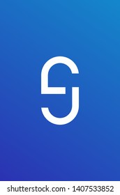 
JS Flat Minimalist Logo Concept With Gradient Feel.