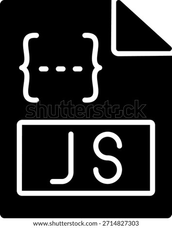 Js Glyph Style Icon Design